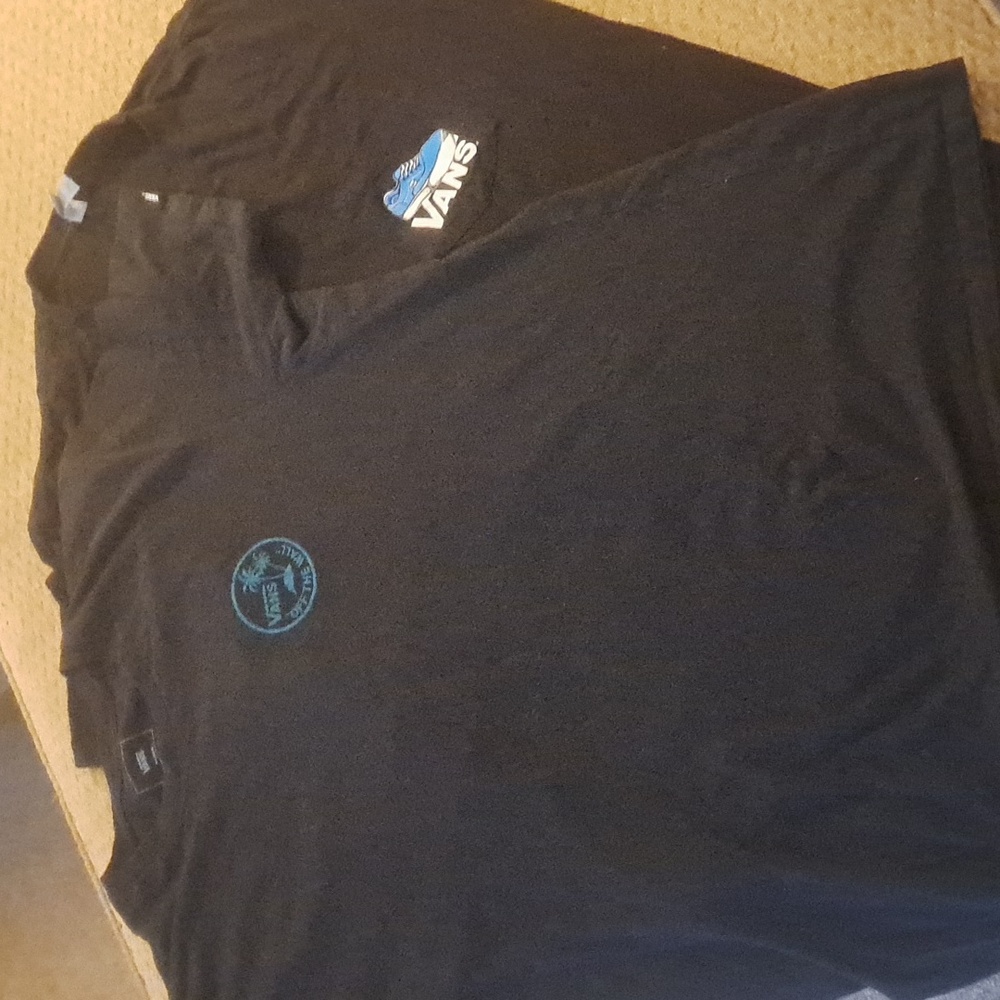 Vans Off The Wall & Vansiversary 1966 Black Short Sleeve T-shirts (Qty 2)